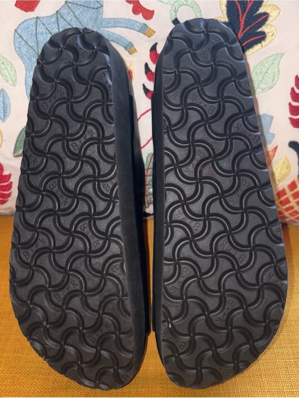 Papillo by Birkenstock Arizona Exquisite Platform Sandals Size 39 Black Unisex - Picture 4 of 5